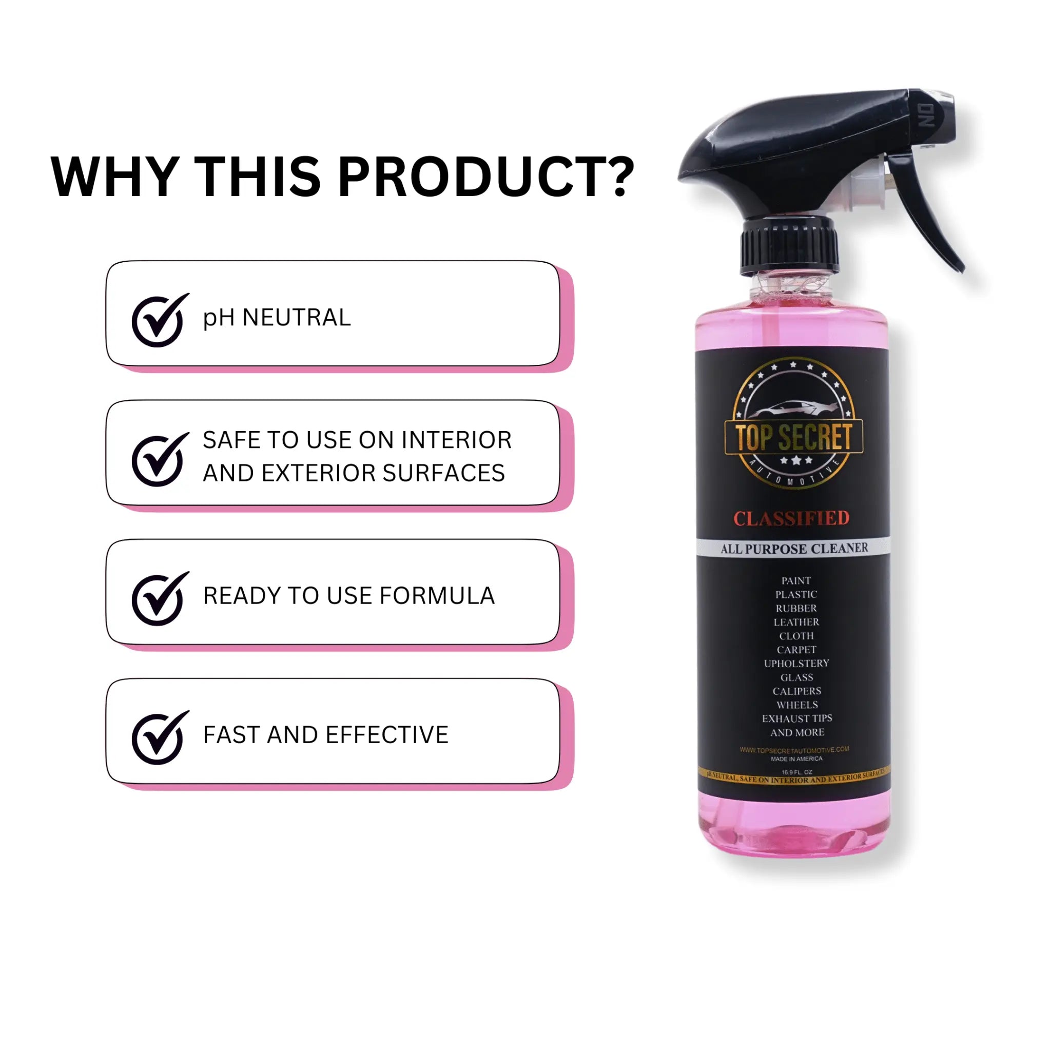 Operation SurfX: The All Purpose Cleaner for Interior and Exterior Missions Top Secret Automotive