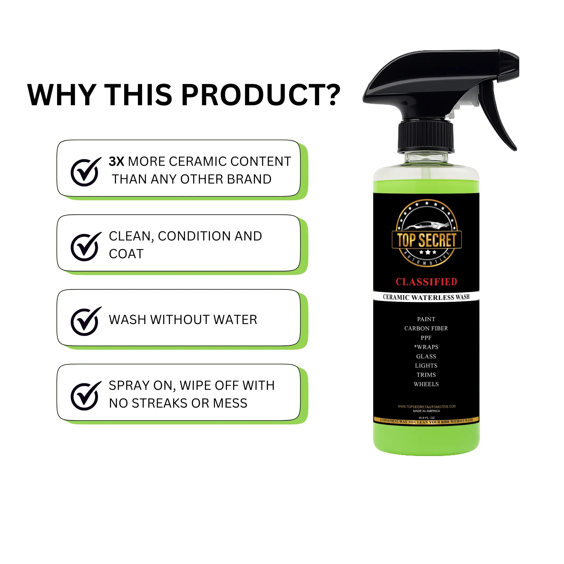 SWYFTX - CERAMIC WATERLESS WASH AND QUICK DETAILER Top Secret Automotive