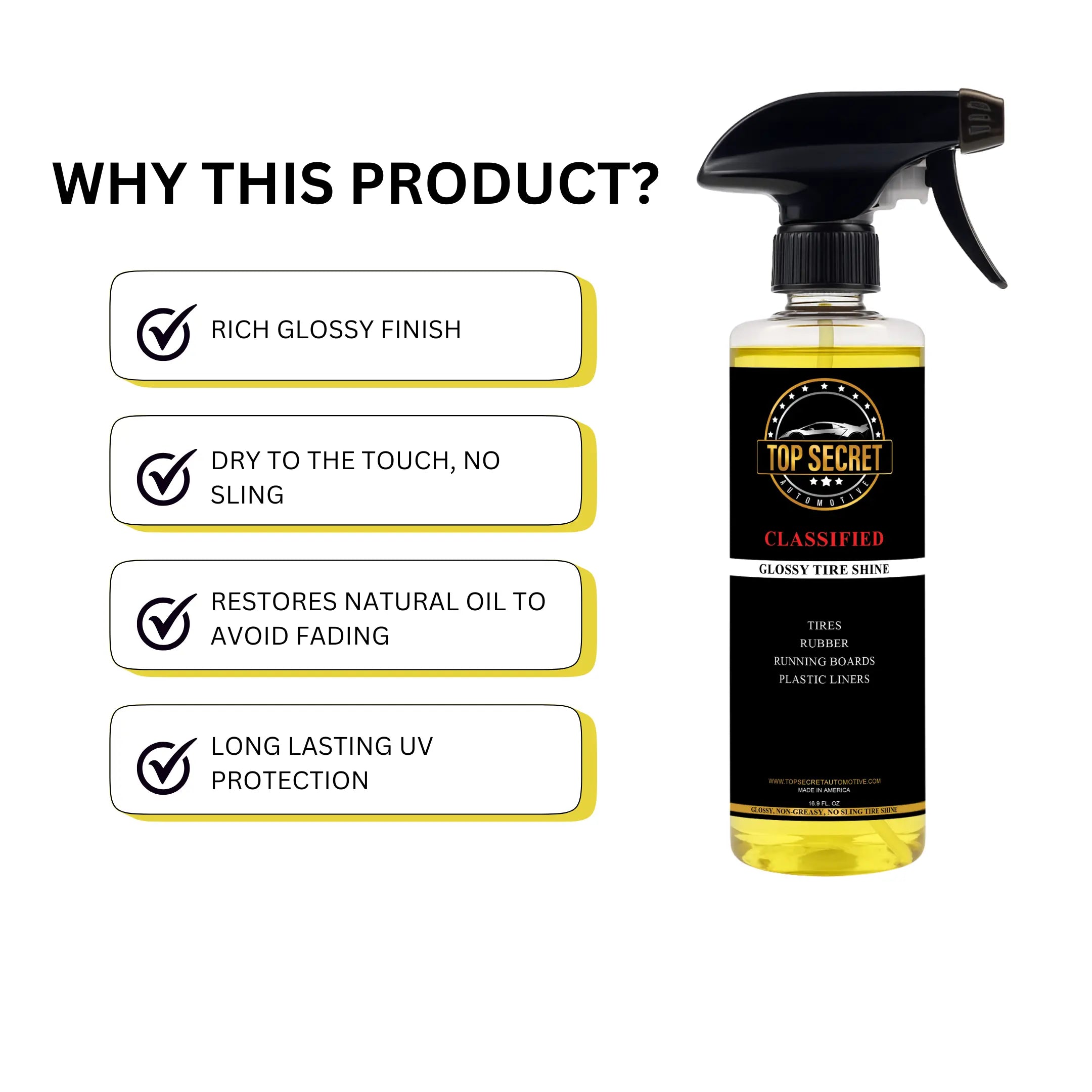 SHYNX - GLOSSY TIRE SHINE Top Secret Automotive