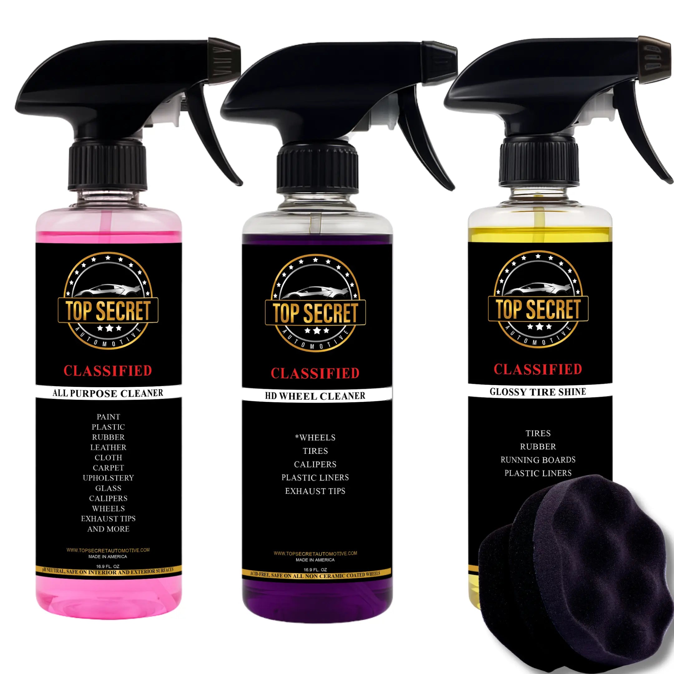 WHEEL CLEANING AND TIRE CONDITIONING KIT Top Secret Automotive