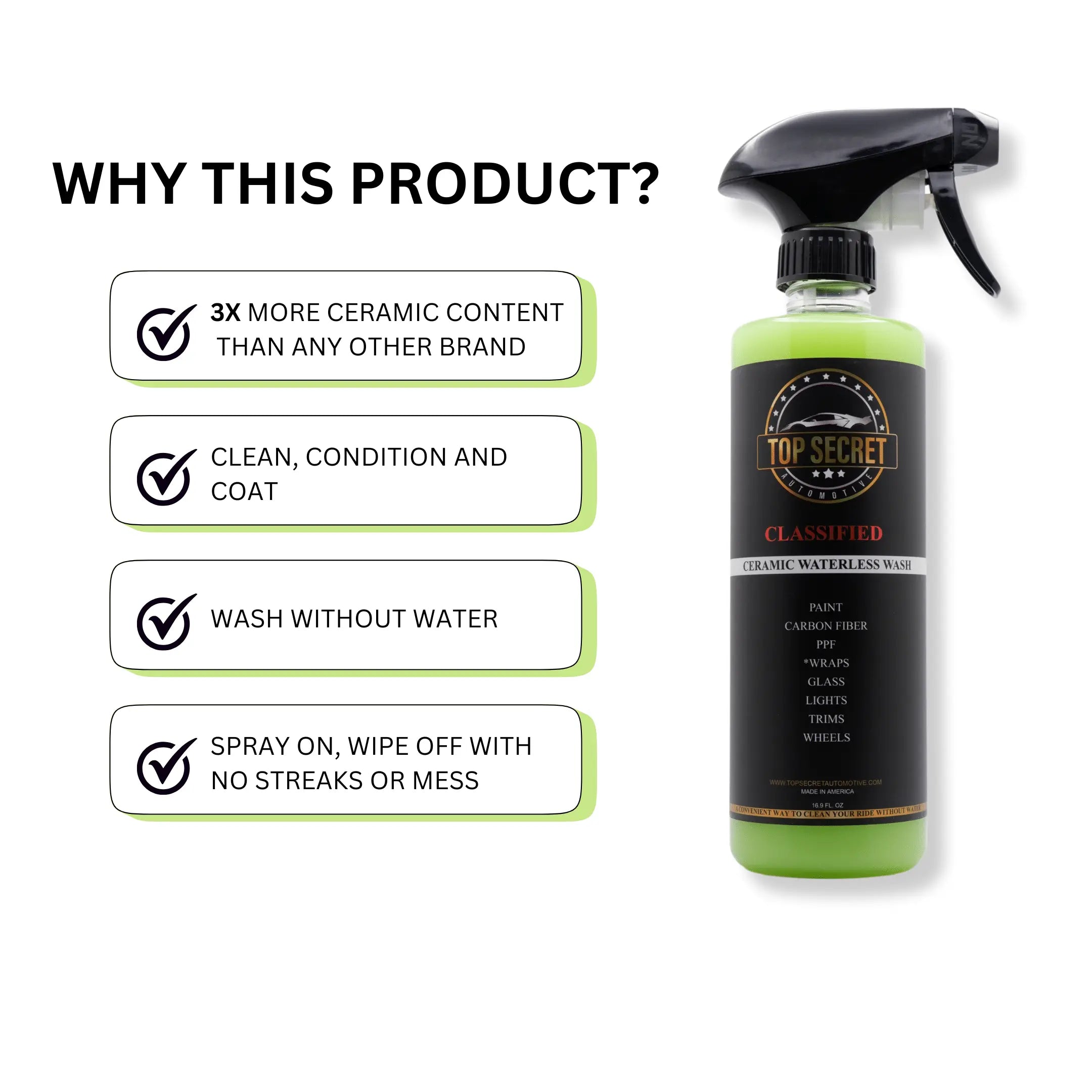 No Water, Buckets, Hose, or Equipment Needed: Use SwyftX Ceramic Waterless Wash for Fast, Professional Result - Top Secret Automotive