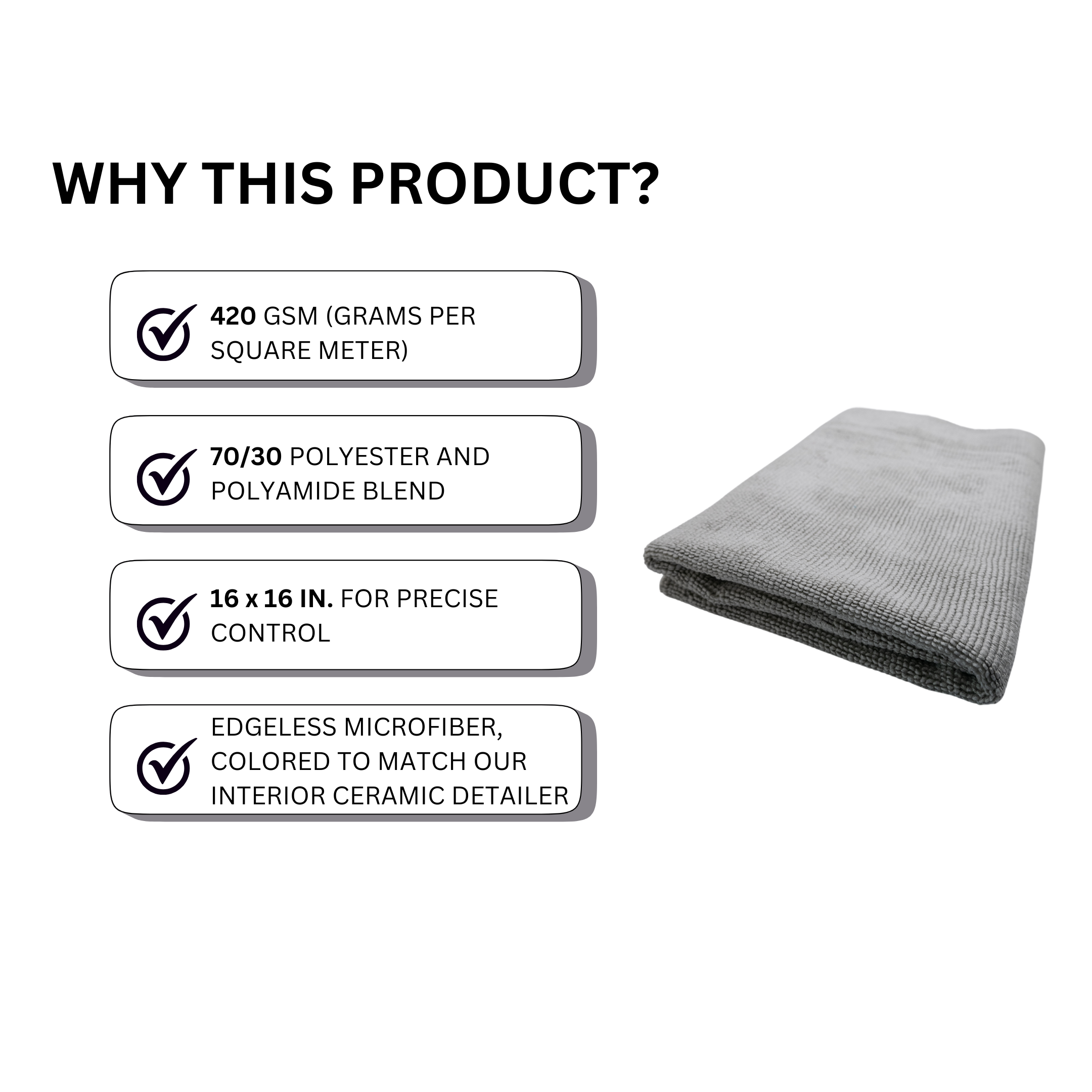 EDGELESS INTERIOR TOWEL - 420 GSM