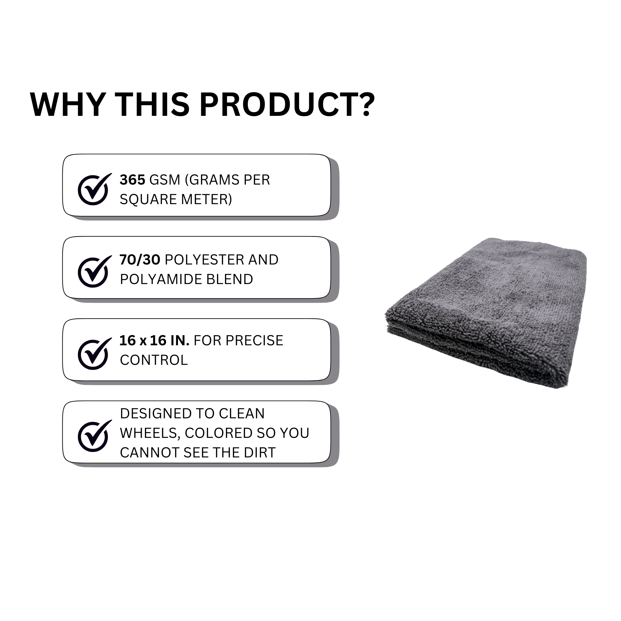 EDGELESS WHEEL TOWEL - 365 GSM