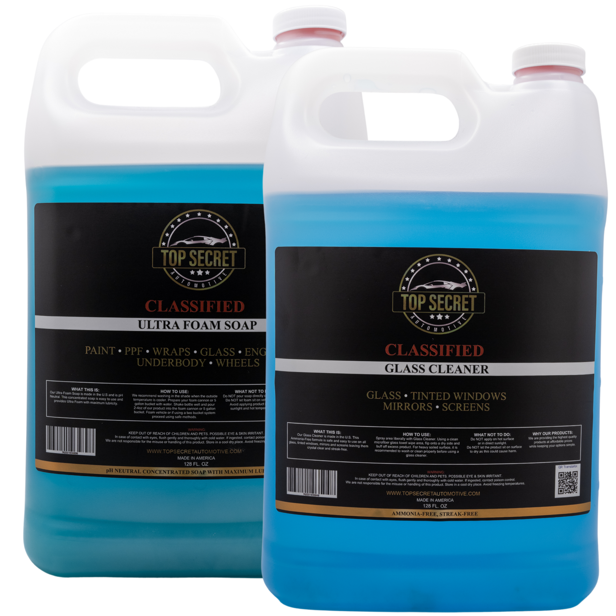 ULTRA FOAM SOAP AND GLASS CLEANER 2 GALLON KIT