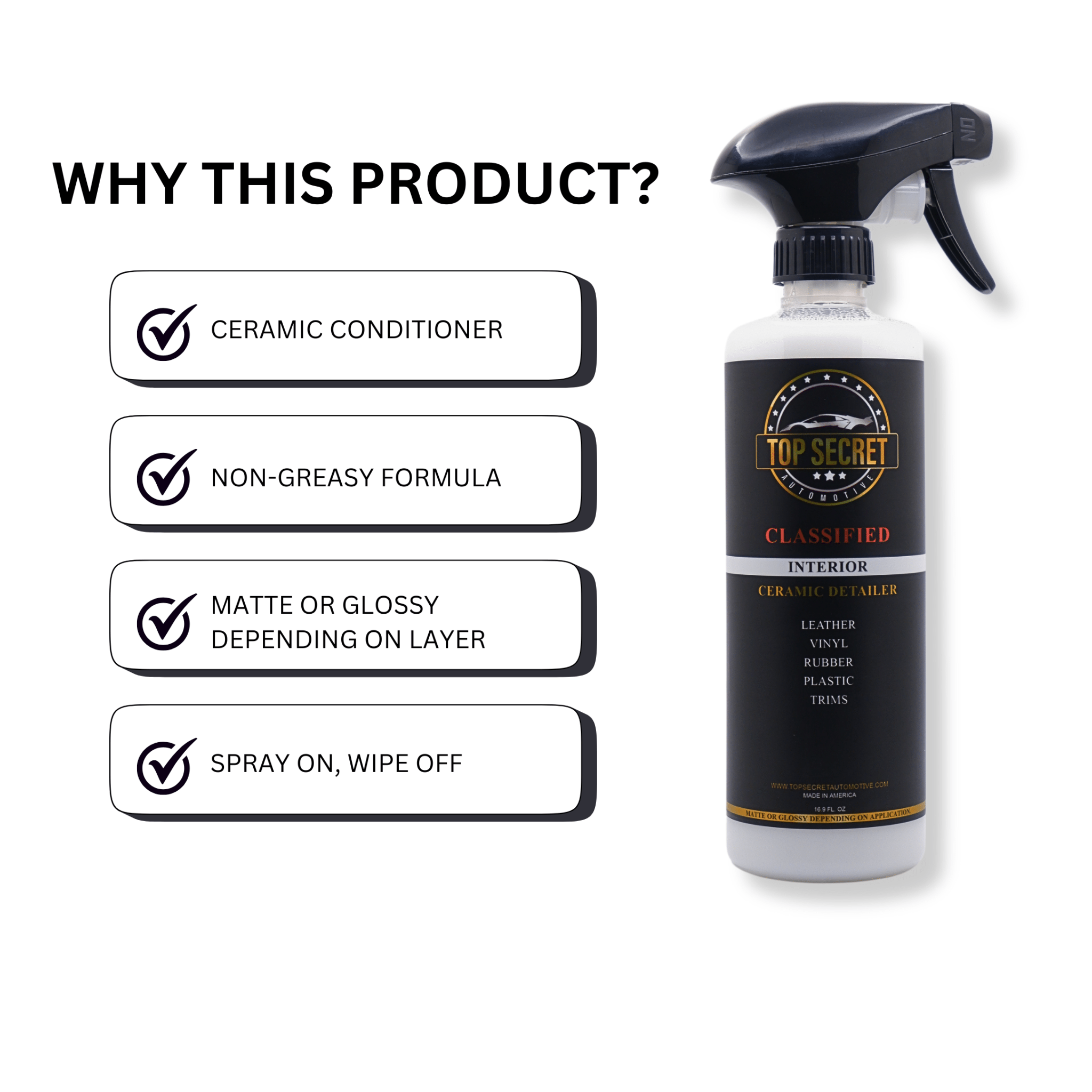 CABYNX - INTERIOR CERAMIC DETAILER (Label with bubbles) - Top Secret Automotive