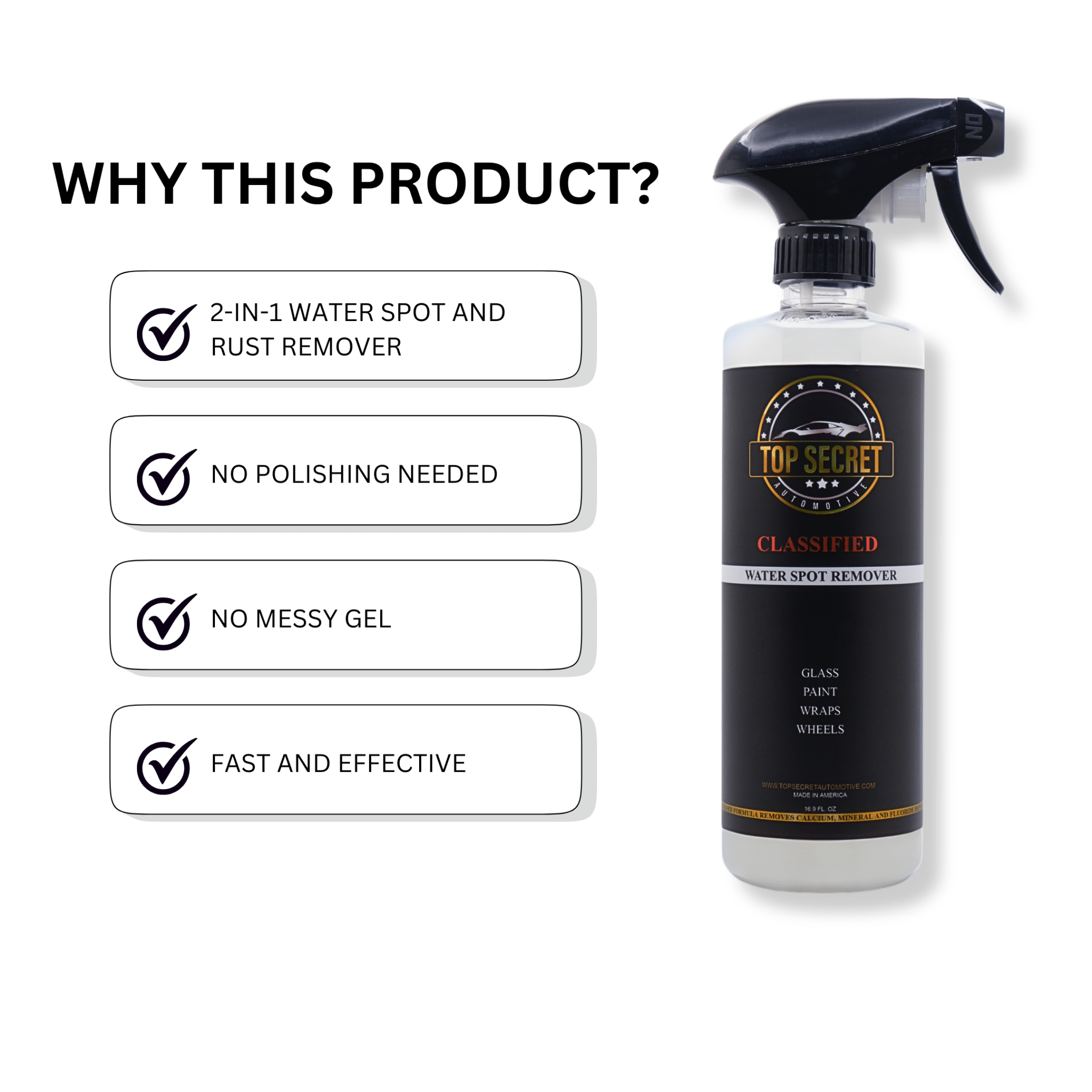 MYNX - WATER SPOT REMOVER (Label with bubbles) - Top Secret Automotive