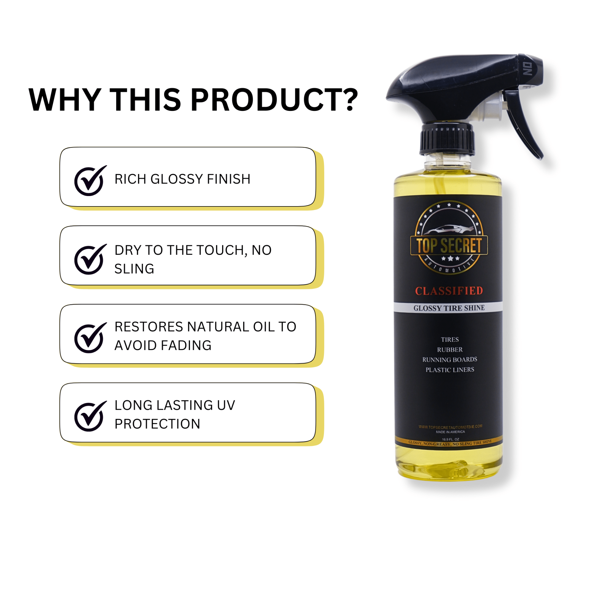 SHYNX - GLOSSY TIRE SHINE - Top Secret Automotive