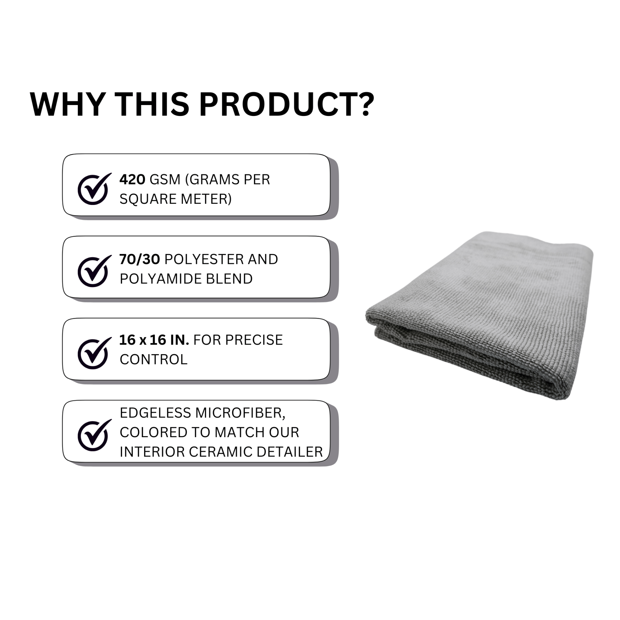 WYPX - INTERIOR TOWEL - 420 GSM - Top Secret Automotive